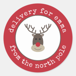 Entrega Especial Etiqueta de Presente do Polo Nort