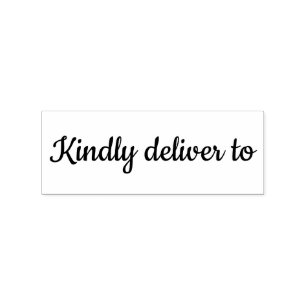 Entregue gentilmente ao carimbo de borracha da cal