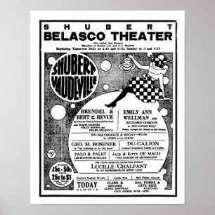 entretenimento 1921 do poster do vaudeville do