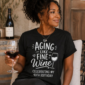 Envelhecendo como um Fino Vinho Aniversário Celebr