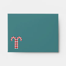 Envelope A2 Candy Canes vermelho