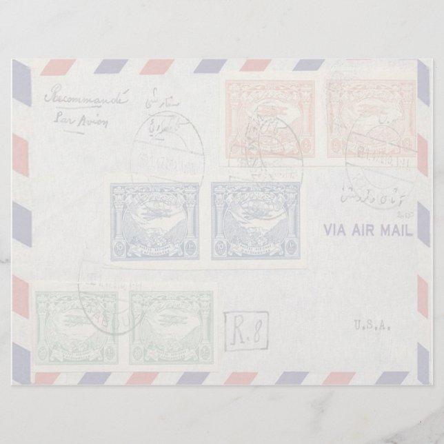 Envelope Air Mail Letterhead (Frente)