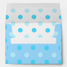Envelope Bolinhas azul A7