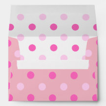 Envelope Bolinhas rosa A7