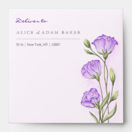 Envelope Casamento Eustomas Roxo