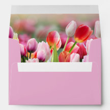 Envelope Colorido Elegante Tulip Florals
