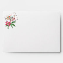 Envelope de Arte de Liner Verde Faux e Aquarela