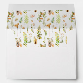 Envelope de Casamento Botânico Florestal de outono
