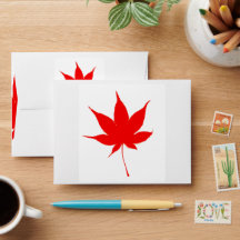 Envelope de Casamento com Padrão de Folhas de Outo