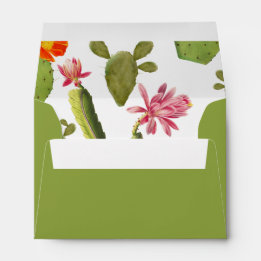 Envelope de casamento do cacto