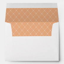 Envelope de Casamento Floral de Pêssego Elegante P