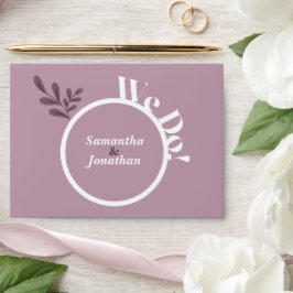 Envelope de Casamento Simples Rosa