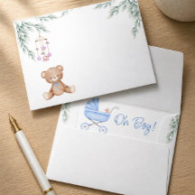 Envelope de Chuvinha de Bebê Menino