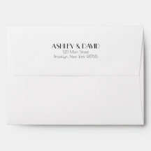 Envelope de Convite Inspirado Retroativamente