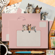 Envelope de Convite para Casamento dos Cavalos Oci