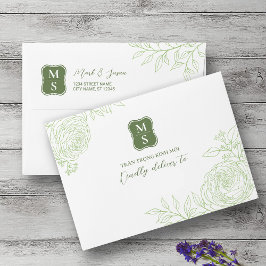 Envelope de Convite para Casamento Vietnamita Ranu
