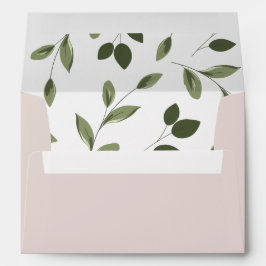 Envelope de Convite Sprigs Blushing