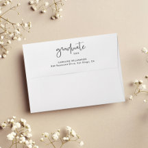 Envelope de Endereço de Retorno de Roteiro Moderno