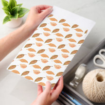 Envelope de Envio com Padrão de Folhas de Outono