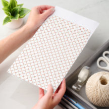 Envelope de Envio de Quadrados Diagonais Bege