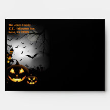 Envelope de festa Halloween