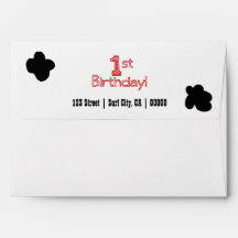 Envelope de primeiro aniversario - Tema de Fazenda