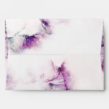 Envelope Elegante Chic Roxo Tinta Álcool