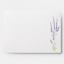 Envelope Elegante Lavanda das Luzes de Madeira Rús