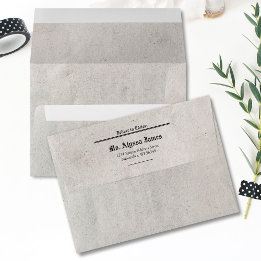 Envelope endereçado à devolução do Convite de casa