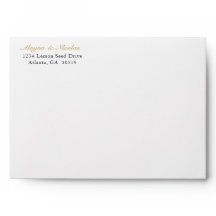 Envelope Faux Ouro Wreath Wedding