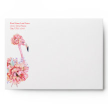 Envelope Flamingo Elegante
