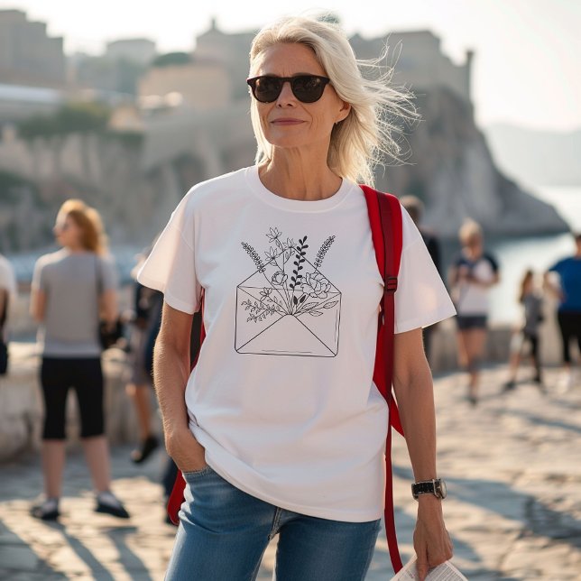 Envelope Floral - Arte de Linha (Criador carregado)