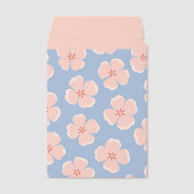 Envelope Floral com Flores Rosas