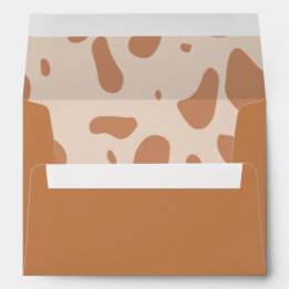 Envelope impressão castanho