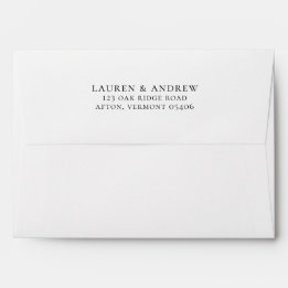 Envelope Moderno Minimalista Preto e Branco