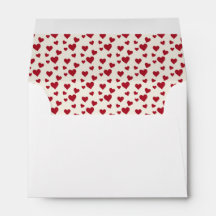 Envelope Namorados do Coração Vermelho