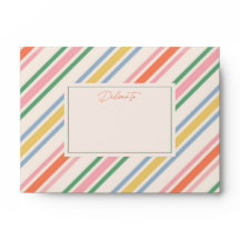 Envelope Natal de Stripes Joyful Chic