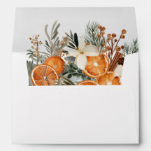 Envelope Personalizado de Casamento Verde de inver