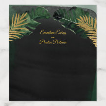 Envelope Tropical Palm Wedding Liner 2