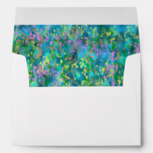 Envelopes ajustados do monograma azul de Masselle