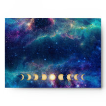 Envelopes Celestial Moon Phase Galaxy