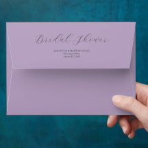 Envelopes De Casamento Lilac Roxo Elegante