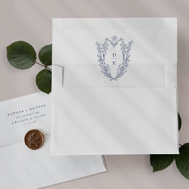 Envelopes de Convite para Casamento Azul Branco DA