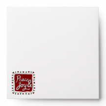 Envelopes de Feriado de Mão de Paz e Joy