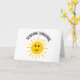 Enviando Cartão de Saudação Dobrado por Sunshine (Yellow Flower)