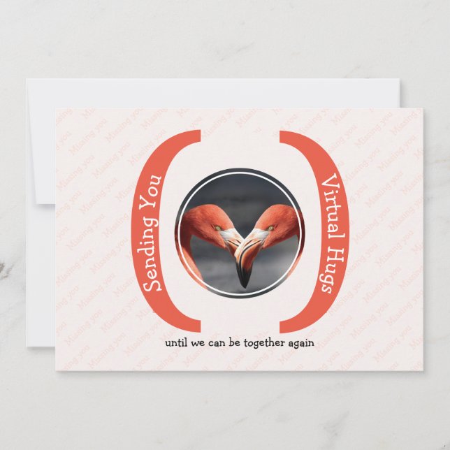 ENVIANDO-LHE FOTO VIRTUAL HUGS Ausente Cartão (Frente)