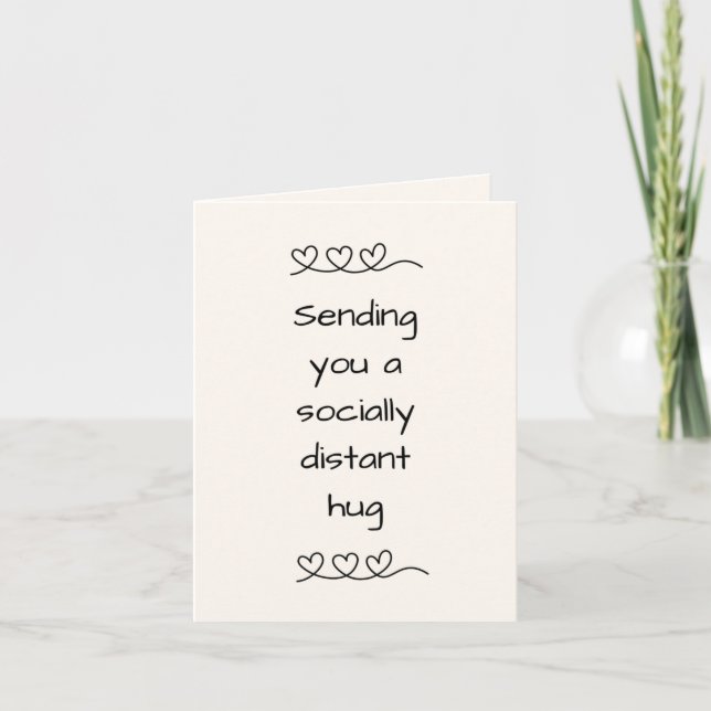 Enviando-lhe um cartão Hug (Frente)
