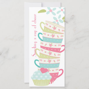 Enviando uma xícara de chá animada personalizada