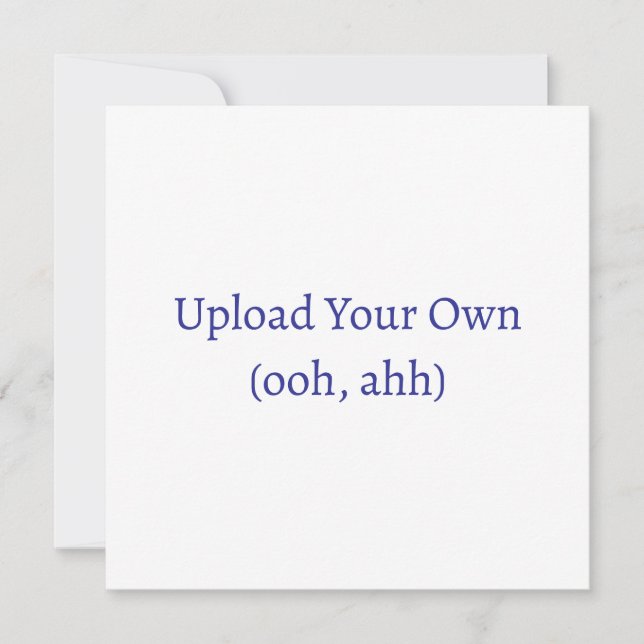 Envie o Seu, Cartão ou Convite DIY (Frente)