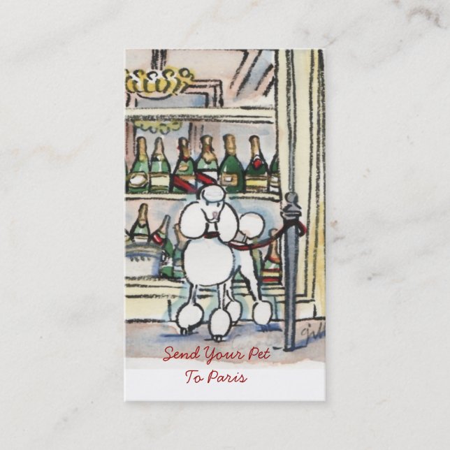 Envie seu animal de estimação aos cartões de (Frente)